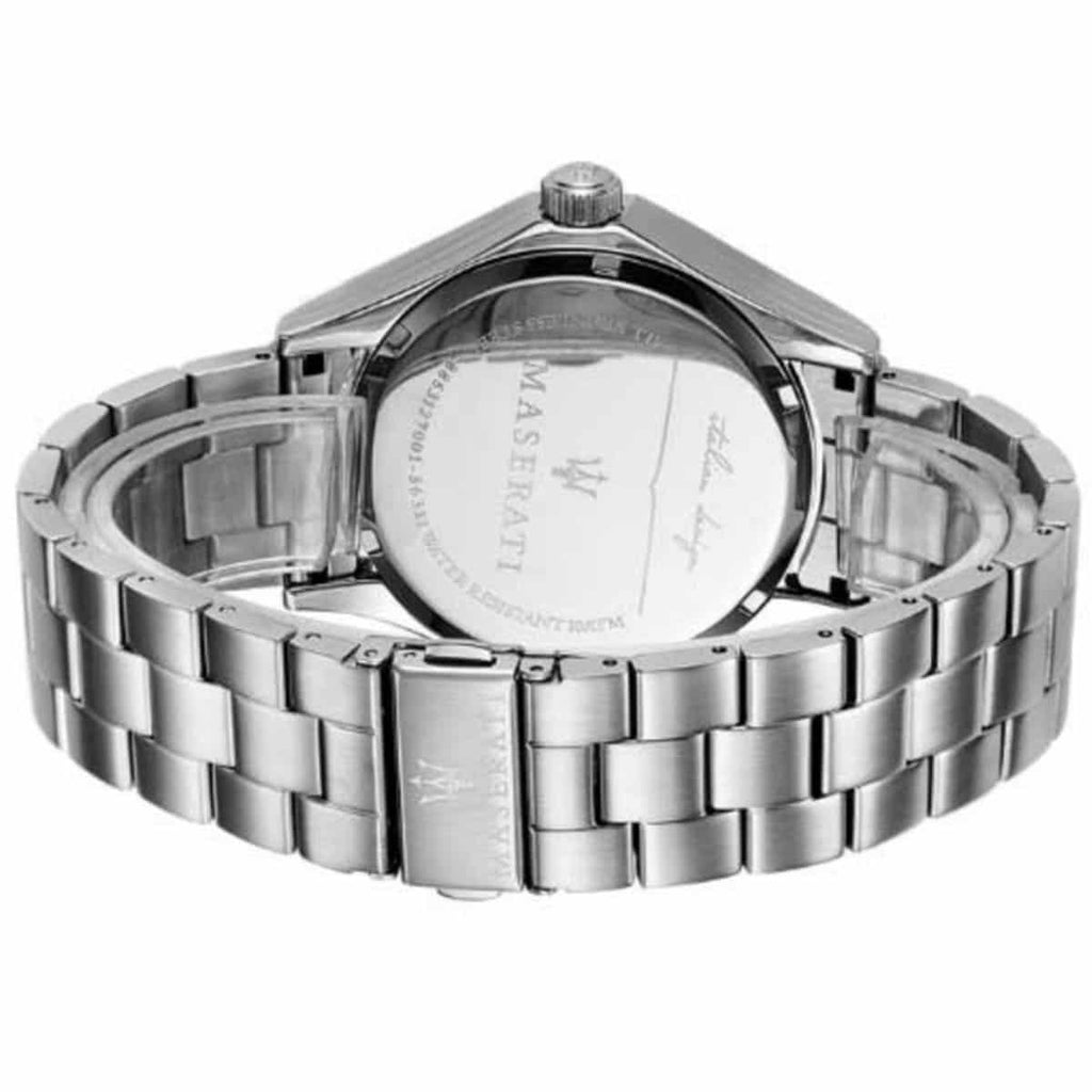 Maserati Circuito R8853127001 44mm Men’s Quartz Watch – Silver Dial & Silver-Tone Link Bracelet