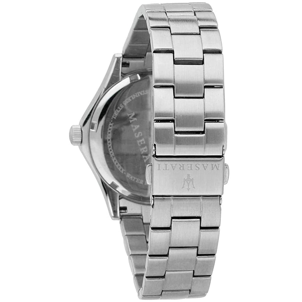Maserati Circuito R8853127001 44mm Men’s Quartz Watch – Silver Dial & Silver-Tone Link Bracelet