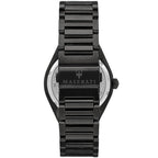 Maserati Triconic R8853139004 43mm Men’s Quartz Watch – Black Striped Dial & Black Link Bracelet