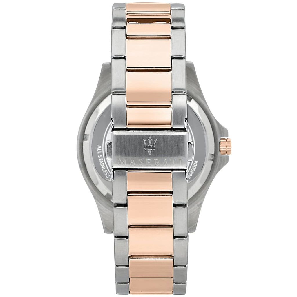 Maserati Sfida R8853140003 44mm Men’s Quartz Watch – Blue Sunray Dial & Two-Tone Link Bracelet