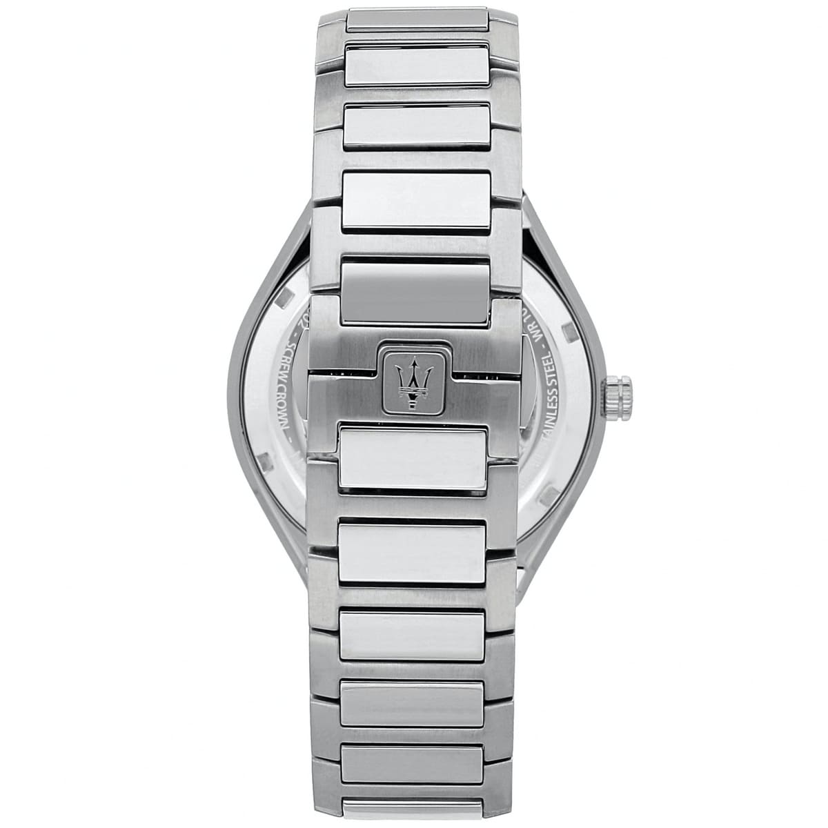 Maserati Stile R8853142006 45mm Men’s Quartz Watch – Blue Waffle-Textured Dial & Silver Link Bracelet