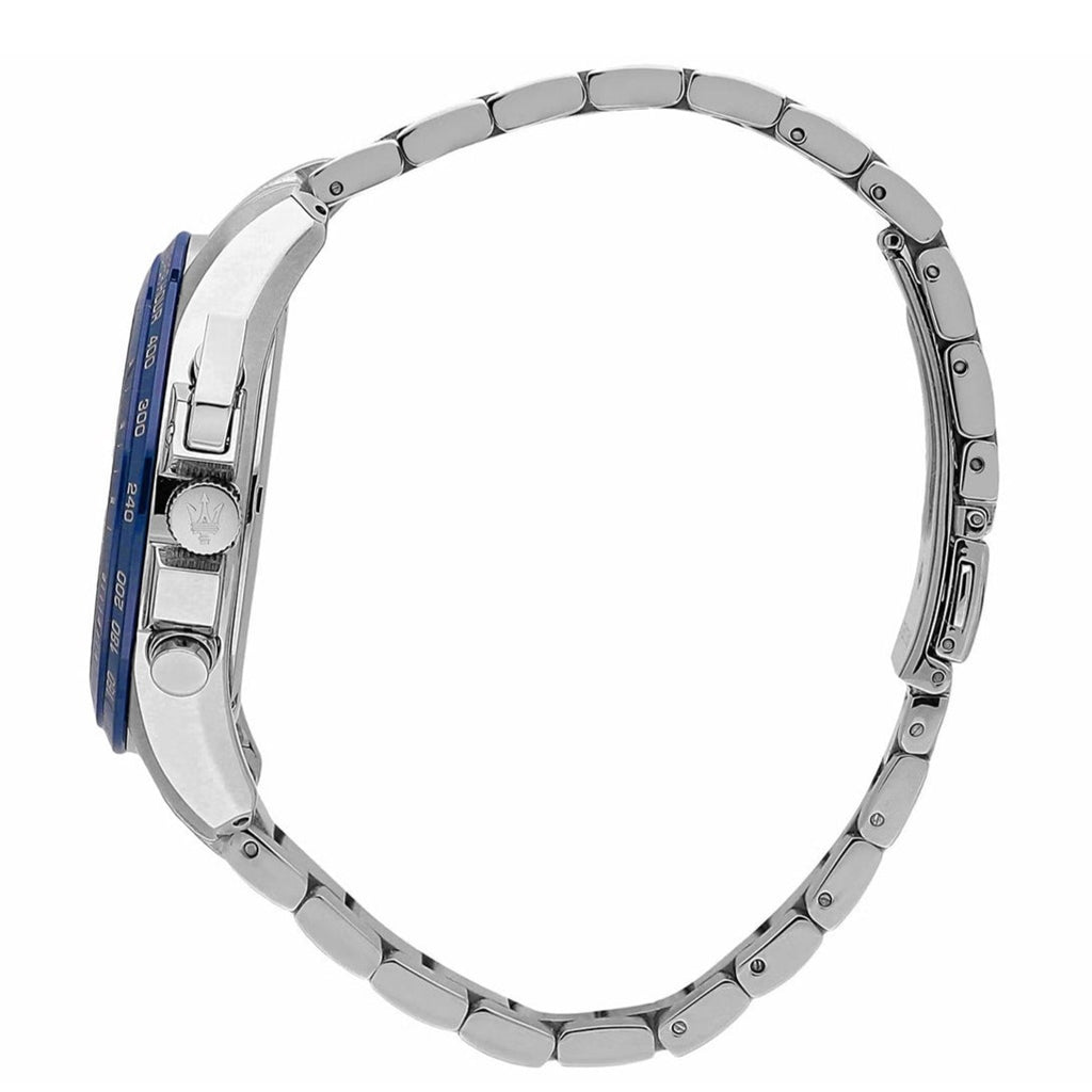 Maserati Traguardo R8871612039 45mm Men’s Chronograph Watch – Blue Dial & Silver-Tone Link Bracelet
