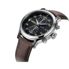 Maserati Epoca R8871618001 42mm Men’s Chronograph Watch – Blue Sunray Dial & Brown Leather Strap