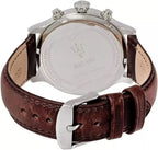 Maserati Epoca R8871618001 42mm Men’s Chronograph Watch – Blue Sunray Dial & Brown Leather Strap