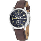 Maserati Epoca R8871618001 42mm Men’s Chronograph Watch – Blue Sunray Dial & Brown Leather Strap