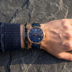 Maserati Epoca R8871618007 42mm Men’s Chronograph Watch – Blue Sunray Dial & Blue Croco-Embossed Leather Strap
