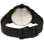 Maserati Ingegno R8871619003 45mm Men’s Chronograph Watch – Multi-Layered Black Dial & Black Alligator-Pattern Leather Strap