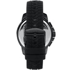 Maserati Successo R8871621010 44mm Men’s Chronograph Watch – White Racing Dial & Black Rubber Strap