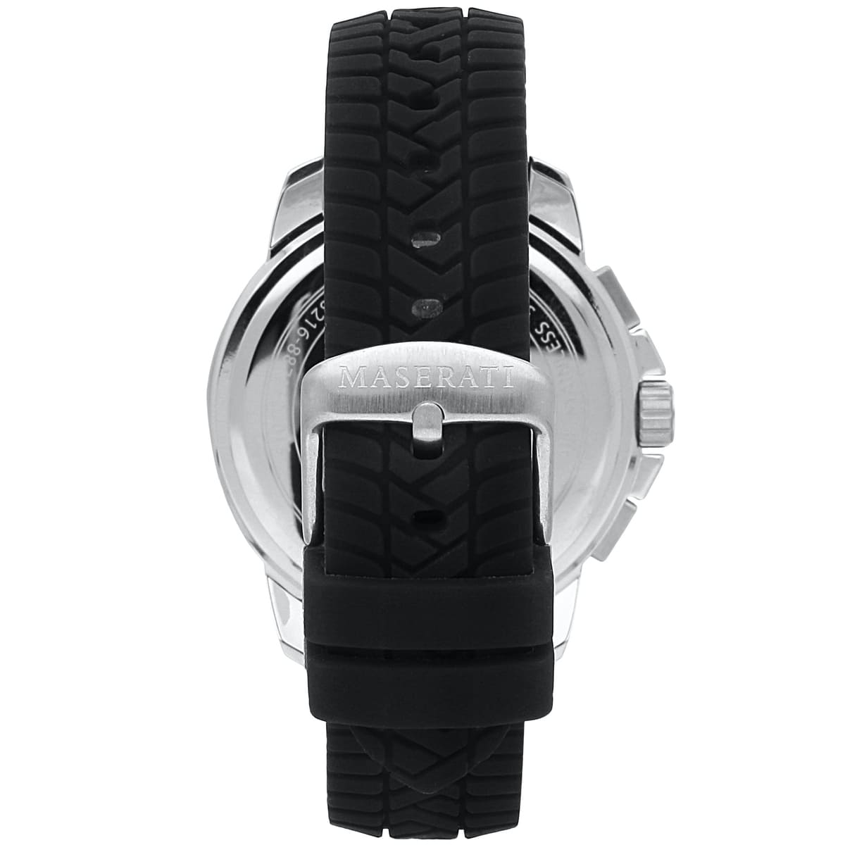 Maserati Successo R8871621014 44mm Men’s Chronograph Watch – Black Sunray Dial & Black Rubber Strap