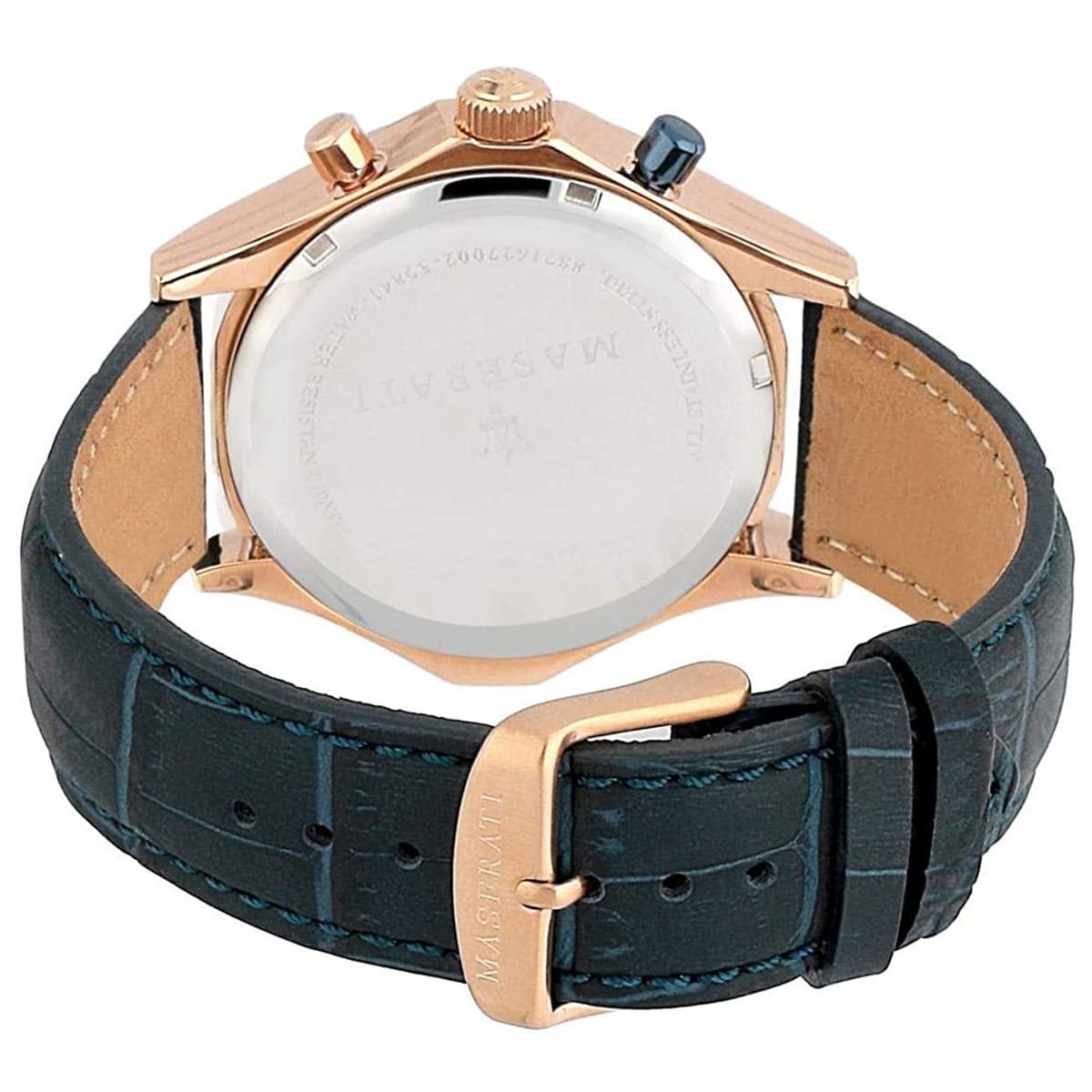 Maserati Circuito R8871627002 44mm Men’s Chronograph Watch – Blue Dial & Blue Alligator-Pattern Leather Strap
