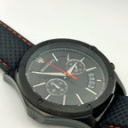 Maserati Circuito R8871627004 44mm Men’s Chronograph Watch – Black Dial & Perforated Black Leather Strap