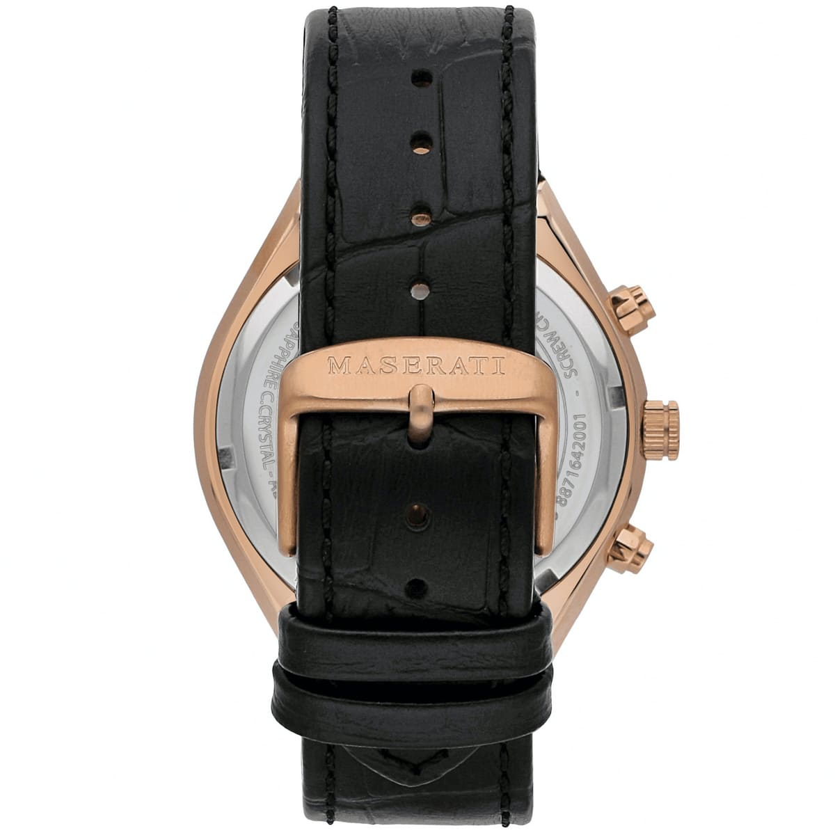 Maserati Stile R8871642001 45mm Men’s Chronograph Watch – Black Dial & Black Leather Strap
