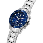 Maserati Competizione R8873600002 43mm Men’s Chronograph Watch – Blue Sunray Dial & Silver-Tone Link Bracelet