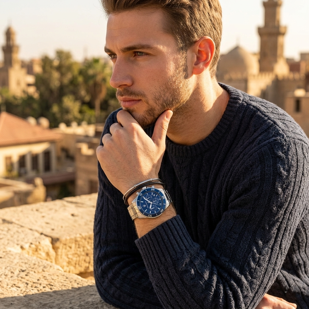 Maserati Competizione R8873600002 43mm Men’s Chronograph Watch – Blue Sunray Dial & Silver-Tone Link Bracelet