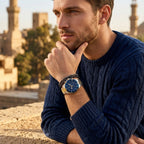 Maserati Competizione R8873600006 43mm Men’s Chronograph Watch – Blue Sunray Dial & Two-Tone Link Bracelet