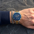 Maserati Competizione R8873600006 43mm Men’s Chronograph Watch – Blue Sunray Dial & Two-Tone Link Bracelet