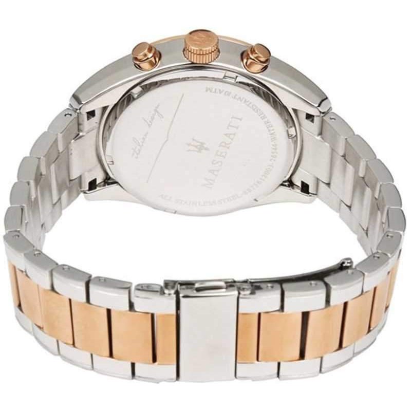 Maserati Traguardo R8873612003 45mm Men’s Chronograph Watch – Brown Sunray Dial & Two-Tone Link Bracelet