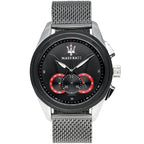 Maserati Traguardo R8873612005 45mm Men’s Chronograph Watch – Black Dial & Comfortable Milanese Mesh Stainless Steel Strap