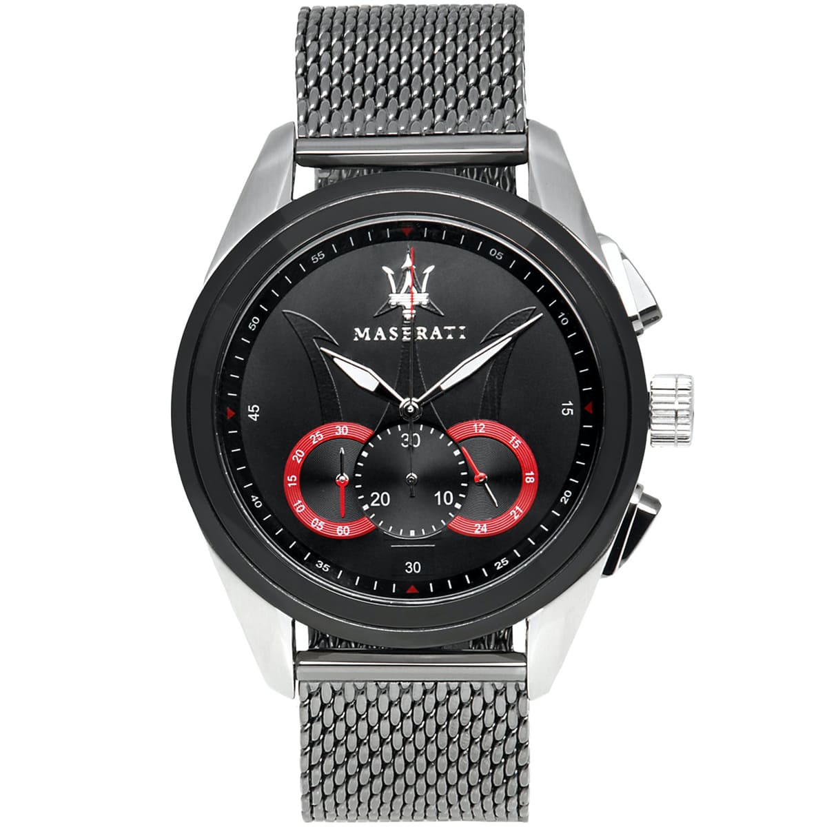 Maserati Traguardo R8873612005 45mm Men’s Chronograph Watch – Black Dial & Comfortable Milanese Mesh Stainless Steel Strap
