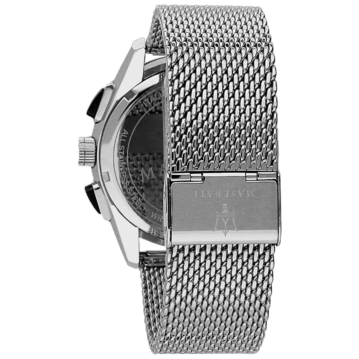Maserati Traguardo R8873612005 45mm Men’s Chronograph Watch – Black Dial & Comfortable Milanese Mesh Stainless Steel Strap