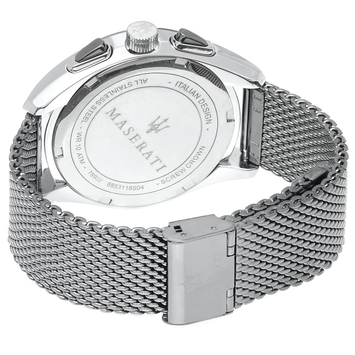 Maserati Traguardo R8873612005 45mm Men’s Chronograph Watch – Black Dial & Comfortable Milanese Mesh Stainless Steel Strap