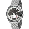 Maserati Traguardo R8873612008 45mm Men’s Chronograph Watch – Gray Waffle Dial & Silver Mesh Strap