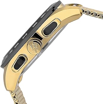 Maserati Traguardo R8873612010 45mm Men’s Chronograph Watch – Black Sunray Dial & Gold Stainless Steel Mesh Strap
