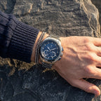 Maserati Traguardo R8873612014 45mm Men’s Chronograph Watch – Blue Sunray Dial & Silver-Tone Link Bracelet