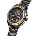 Maserati Traguardo R8873612016 45mm Men’s Chronograph Watch – Black Sunray Dial & Gunmetal Grey Link Bracelet