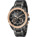 Maserati Traguardo R8873612016 45mm Men’s Chronograph Watch – Black Sunray Dial & Gunmetal Grey Link Bracelet