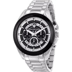 Maserati Traguardo R8873612059 45mm Men’s Chronograph Watch – Silver Skeleton Dial & Silver-Tone Link Bracelet