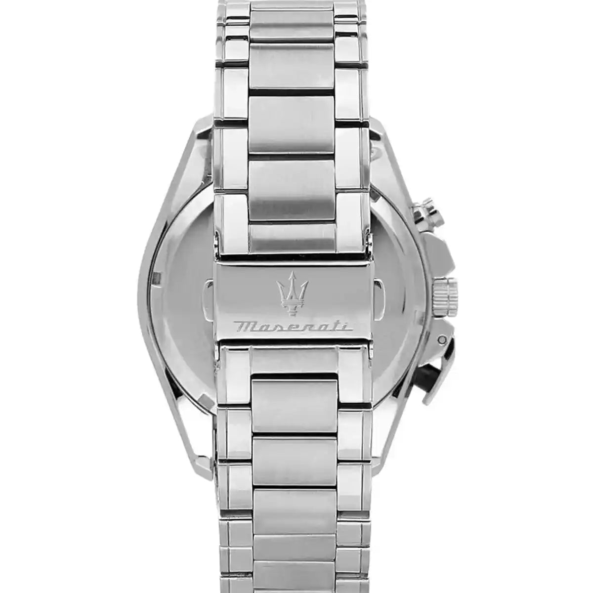 Maserati Traguardo R8873612060 45mm Men’s Chronograph Watch – Emerald Green Skeleton Dial & Silver-Tone Link Bracelet