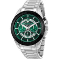 Maserati Traguardo R8873612060 45mm Men’s Chronograph Watch – Emerald Green Skeleton Dial & Silver-Tone Link Bracelet