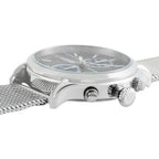 Maserati Epoca R8873618003 42mm Men’s Chronograph Watch – Gray Sunray Dial & Silver Stainless Steel Mesh Strap