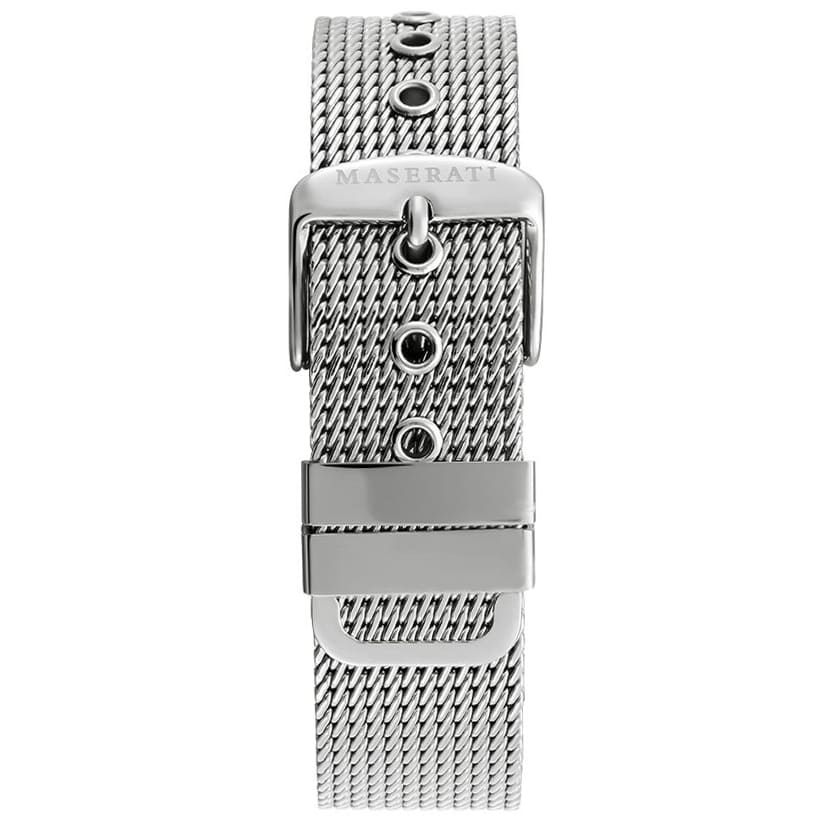 Maserati Epoca R8873618003 42mm Men’s Chronograph Watch – Gray Sunray Dial & Silver Stainless Steel Mesh Strap