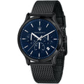 Maserati Epoca R8873618008 42mm Men’s Chronograph Watch – Blue Sunray Dial & Black Mesh Strap
