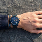 Maserati Epoca R8873618010 42mm Men’s Chronograph Watch – Blue Sunray Dial & Blue Stainless Steel Mesh Strap