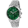 Maserati Epoca R8873618033 42mm Men’s Chronograph Watch – Green Sunray Dial & Distinguished Silver Jubilee Link Bracelet