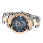 Maserati Ingegno R8873619002 45mm Men’s Chronograph Watch – Multi-Layered Blue Dial & Two-Tone Link Bracelet