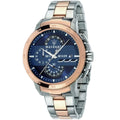 Maserati Ingegno R8873619002 45mm Men’s Chronograph Watch – Multi-Layered Blue Dial & Two-Tone Link Bracelet