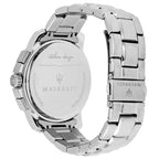Maserati Successo R8873621001 44mm Men’s Chronograph Watch – Black Dial & Silver-Tone Link Bracelet