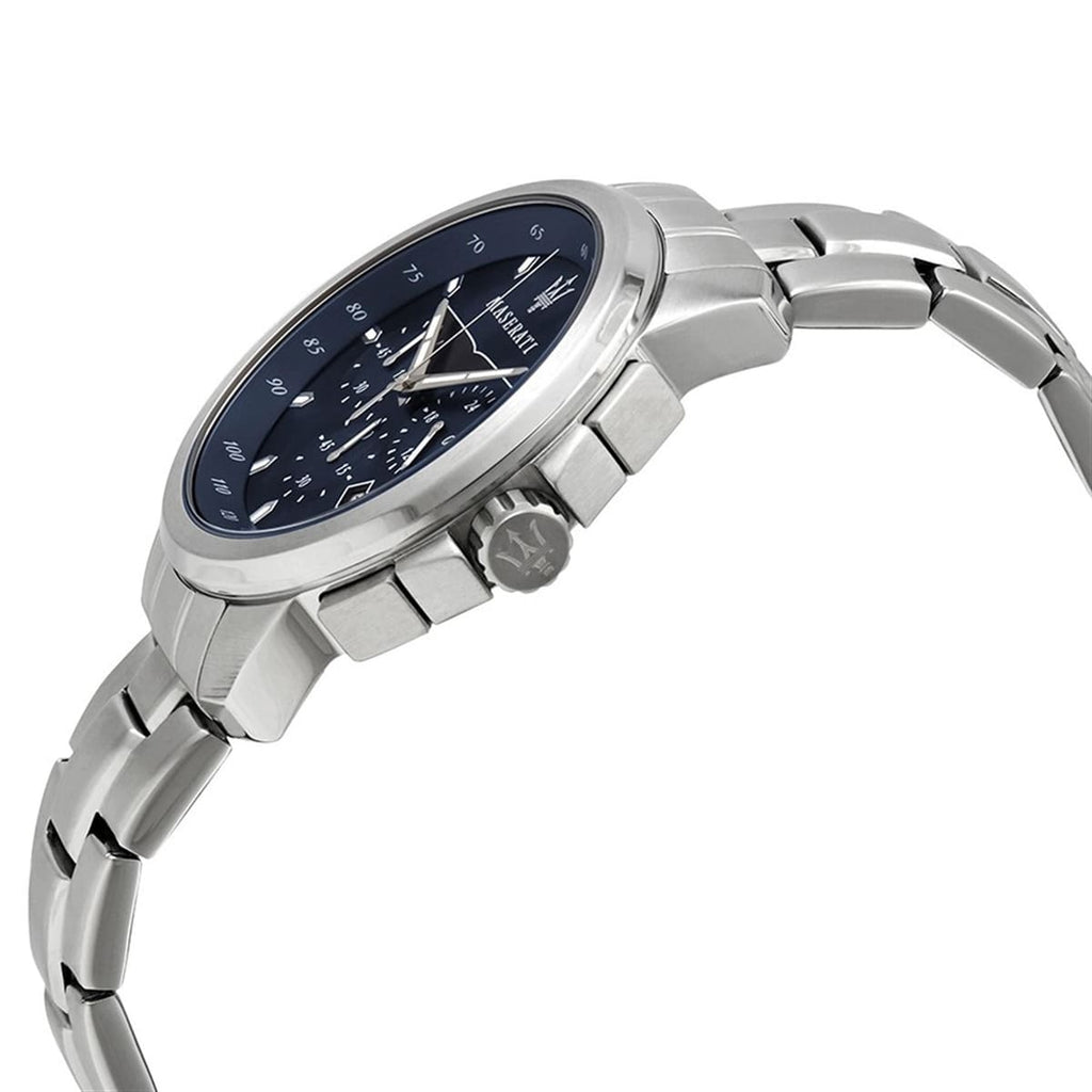 Maserati Successo R8873621002 44mm Men’s Chronograph Watch – Blue Sunray Dial & Silver-Tone Link Bracelet