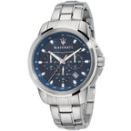 Maserati Successo R8873621002 44mm Men’s Chronograph Watch – Blue Sunray Dial & Silver-Tone Link Bracelet