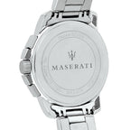 Maserati Successo R8873621009 44mm Men’s Chronograph Watch – Black Brushed Dial & Silver Link Bracelet