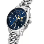 Maserati Sorpasso R8873624004 45mm Men’s Chronograph Watch – Blue Sunray Dial & Silver-Tone Link Bracelet
