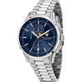Maserati Sorpasso R8873624004 45mm Men’s Chronograph Watch – Blue Sunray Dial & Silver-Tone Link Bracelet
