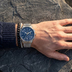 Maserati Sorpasso R8873624004 45mm Men’s Chronograph Watch – Blue Sunray Dial & Silver-Tone Link Bracelet