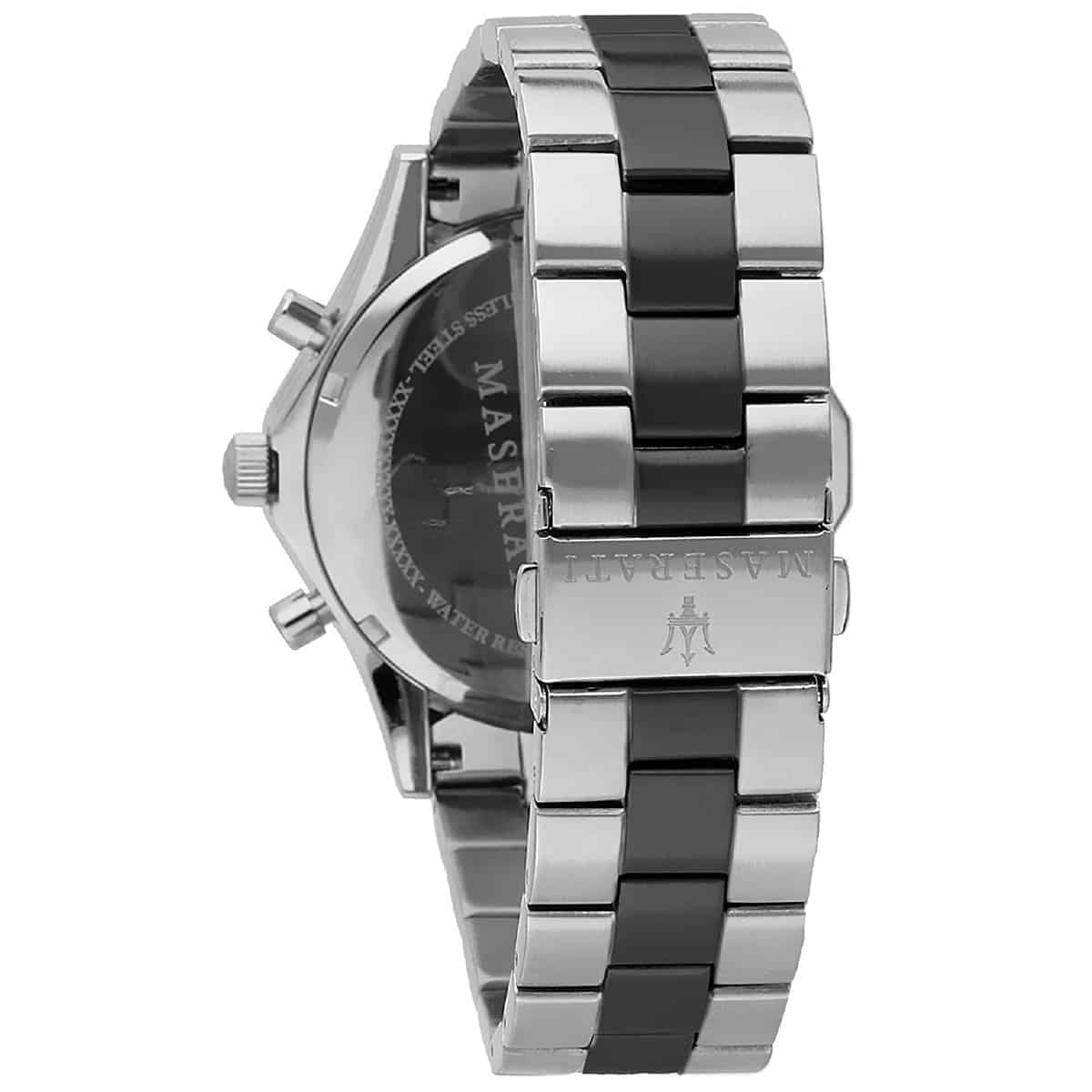 Maserati Circuito R8873627003 44mm Men’s Chronograph Watch – Black Dial & Two-Tone Link Bracelet