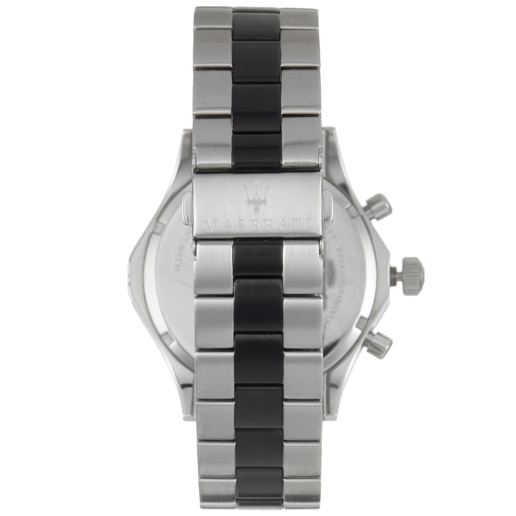 Maserati Circuito R8873627003 44mm Men’s Chronograph Watch – Black Dial & Two-Tone Link Bracelet