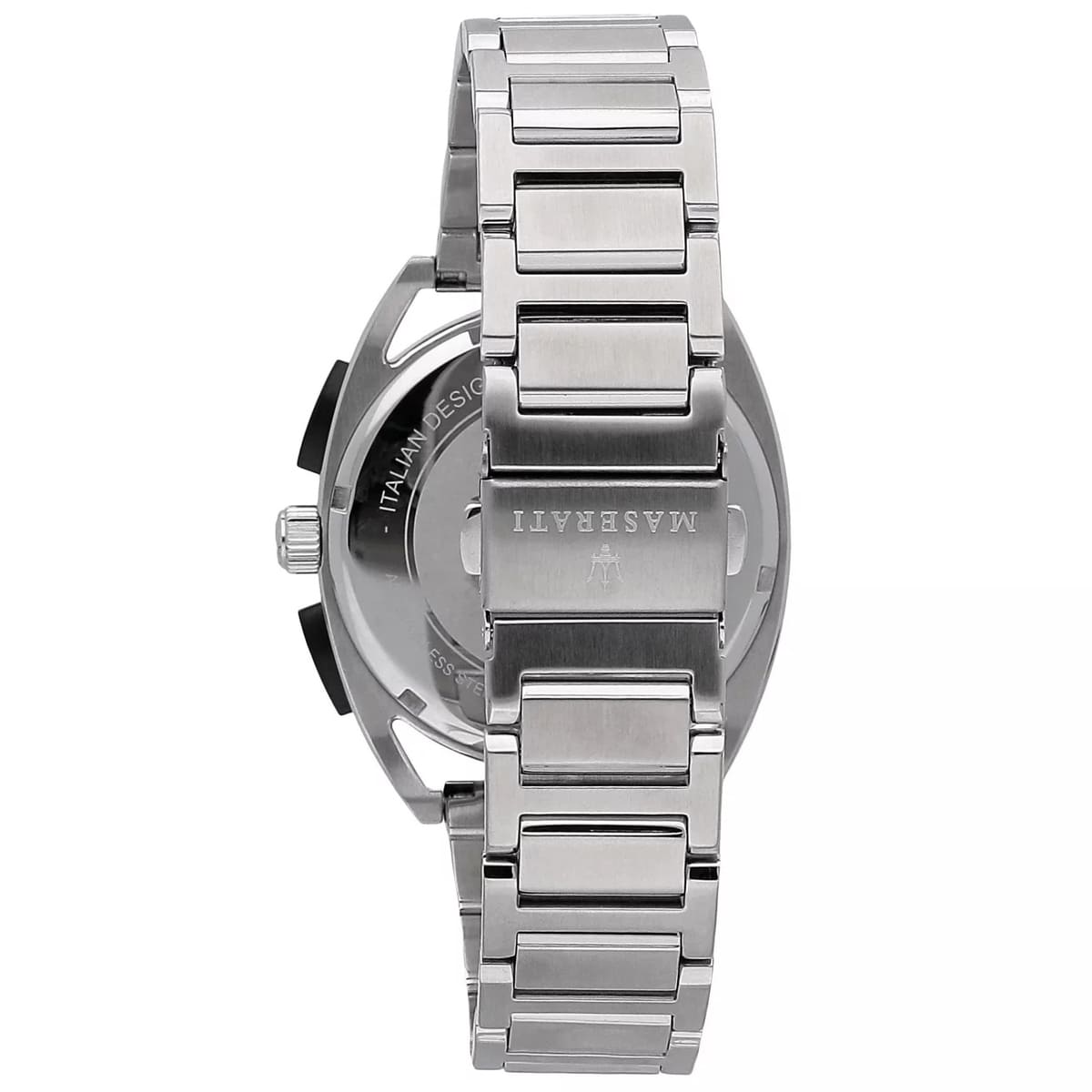 Maserati Trimarano R8873632003 41mm Men’s Chronograph Watch – Black Racing Dial & Silver-Tone Link Bracelet